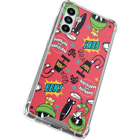 Looney Tunes Marvin the Martian Patches Galaxy A13 5G Clear Case