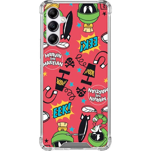 Looney Tunes Marvin the Martian Patches Galaxy A15 5G Clear Case