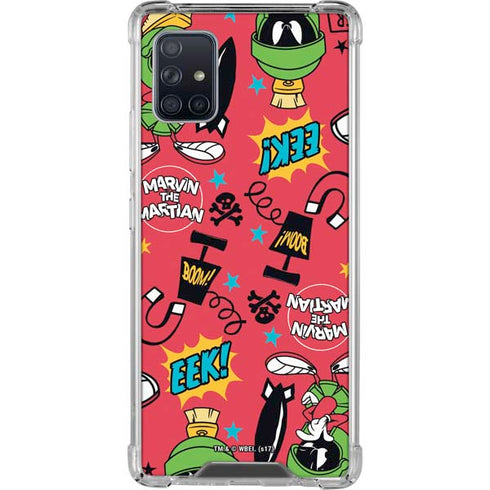 Looney Tunes Marvin the Martian Patches Galaxy A51 5G Clear Case
