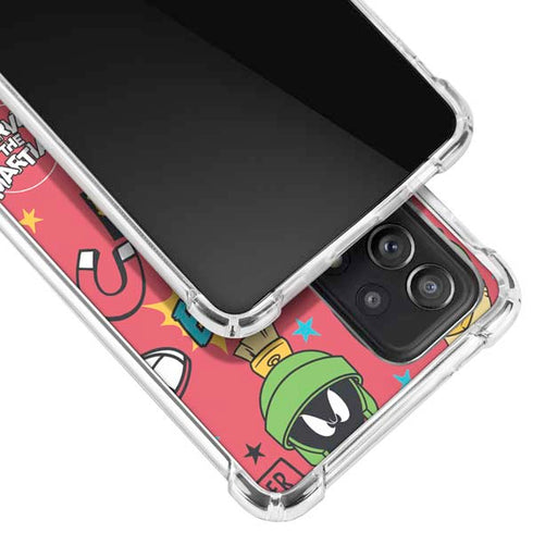Looney Tunes Marvin the Martian Patches Galaxy A52 5G Clear Case