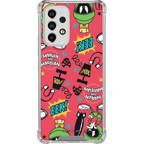 Looney Tunes Marvin the Martian Patches Galaxy A53 5G Clear Case