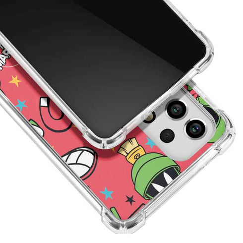 Looney Tunes Marvin the Martian Patches Galaxy A53 5G Clear Case
