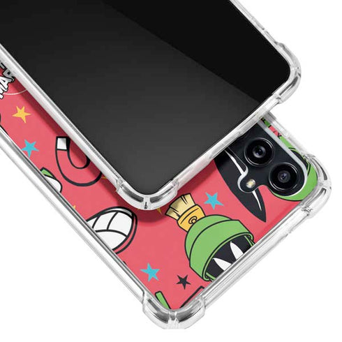 Looney Tunes Marvin the Martian Patches Galaxy A54 5G Clear Case