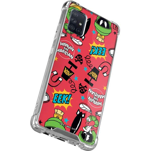 Looney Tunes Marvin the Martian Patches Galaxy A71 5G Clear Case