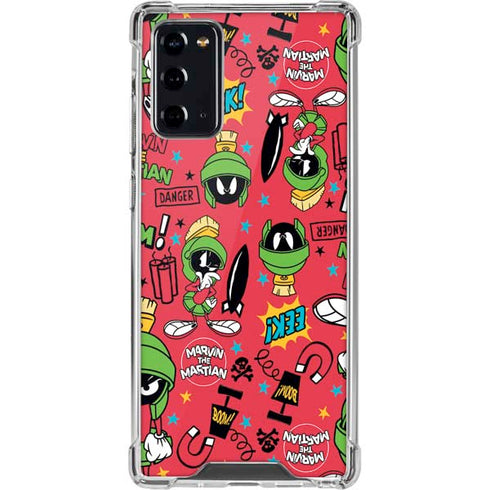 Looney Tunes Marvin the Martian Patches Galaxy Note20 5G Clear Case