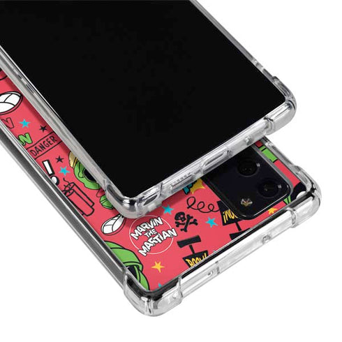 Looney Tunes Marvin the Martian Patches Galaxy Note20 5G Clear Case
