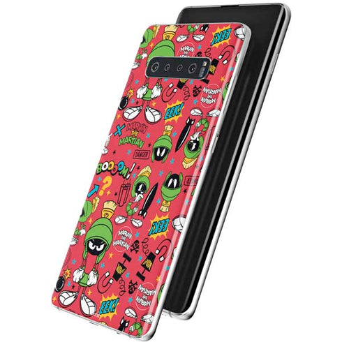 Looney Tunes Marvin the Martian Patches Galaxy S10 Plus Skin