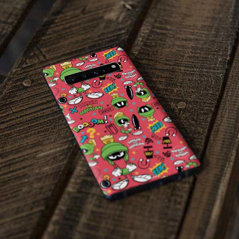 Looney Tunes Marvin the Martian Patches Galaxy S10 Skin