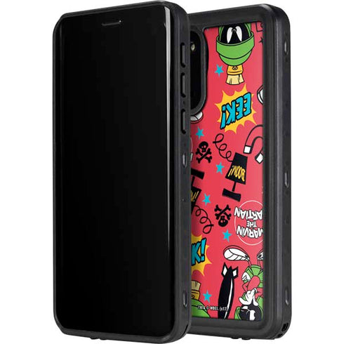 Looney Tunes Marvin the Martian Patches Galaxy S20 Plus Waterproof Case