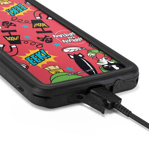 Looney Tunes Marvin the Martian Patches Galaxy S20 Waterproof Case