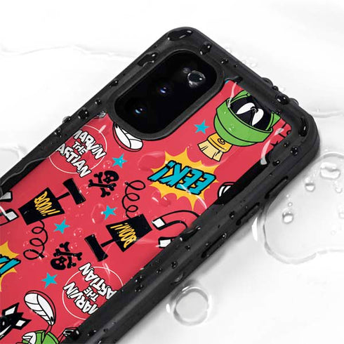 Looney Tunes Marvin the Martian Patches Galaxy S20 Waterproof Case