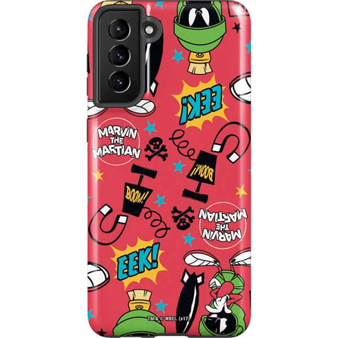 Looney Tunes Marvin the Martian Patches Galaxy S21 FE Pro Case