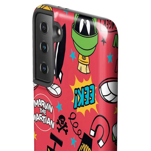Looney Tunes Marvin the Martian Patches Galaxy S21 FE Pro Case