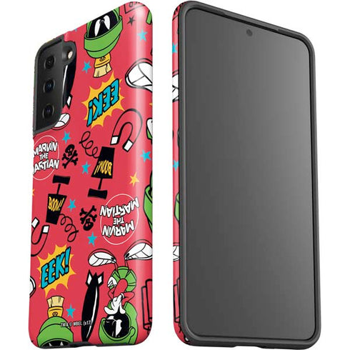 Looney Tunes Marvin the Martian Patches Galaxy S21 FE Pro Case