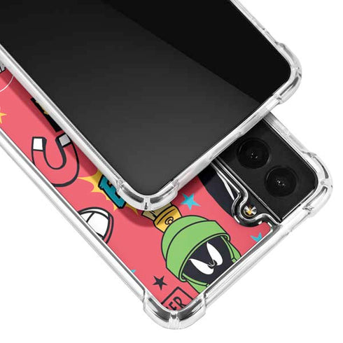 Looney Tunes Marvin the Martian Patches Galaxy S21 Plus 5G Clear Case