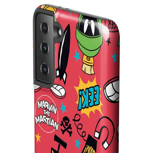 Looney Tunes Marvin the Martian Patches Galaxy S21 Plus 5G Pro Case