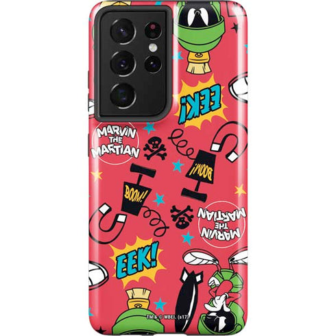 Looney Tunes Marvin the Martian Patches Galaxy S21 Ultra 5G Pro Case