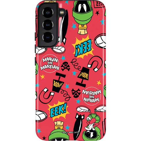 Looney Tunes Marvin the Martian Patches Galaxy S22 Plus Pro Case