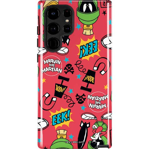 Looney Tunes Marvin the Martian Patches Galaxy S22 Ultra Pro Case