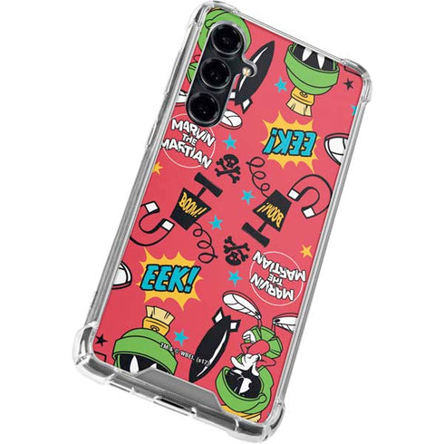 Looney Tunes Marvin the Martian Patches Galaxy S23 FE Clear Case