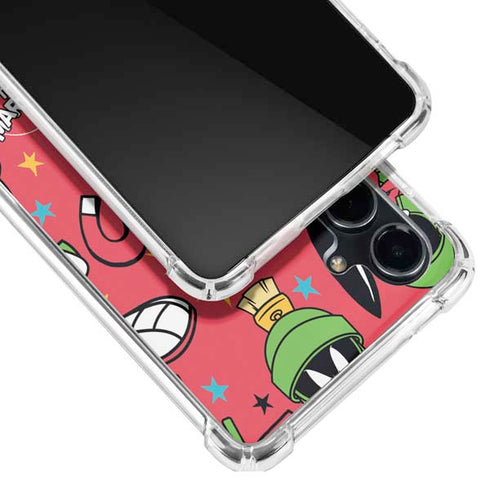 Looney Tunes Marvin the Martian Patches Galaxy S23 FE Clear Case
