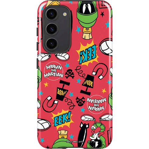 Looney Tunes Marvin the Martian Patches Galaxy S23 Plus Pro Case