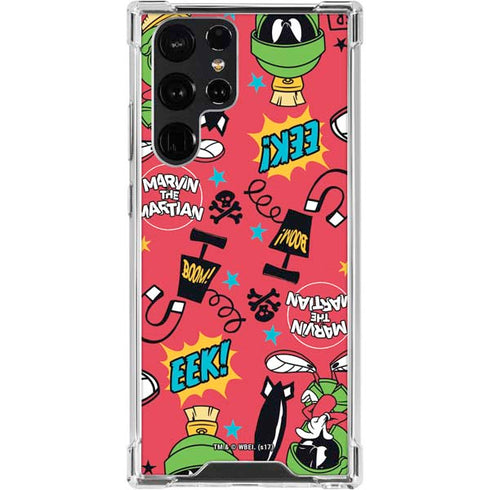Looney Tunes Marvin the Martian Patches Galaxy S24 Ultra Clear Case