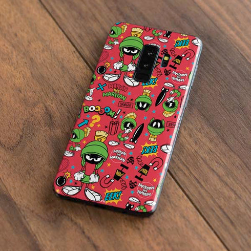 Looney Tunes Marvin the Martian Patches Galaxy S9 Plus Skin