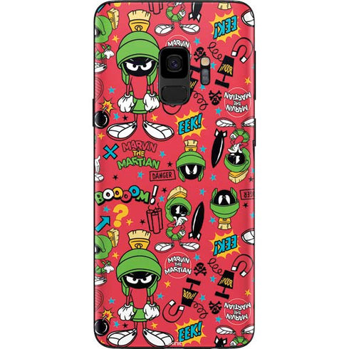 Looney Tunes Marvin the Martian Patches Galaxy S9 Skin