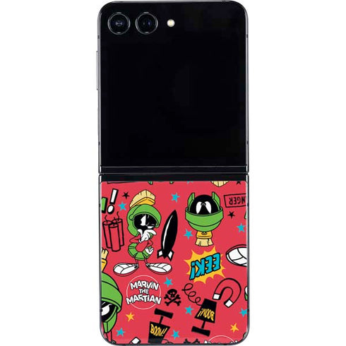 Looney Tunes Marvin the Martian Patches Galaxy Z Flip5 5G Skin