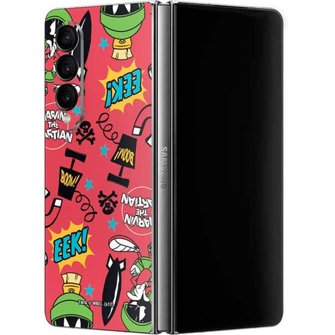 Looney Tunes Marvin the Martian Patches Galaxy Z Fold4 5G Skin