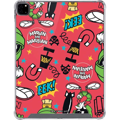 Looney Tunes Marvin the Martian Patches iPad Pro 12.9in (2020) Clear Case