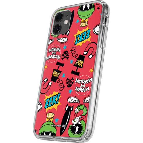 Looney Tunes Marvin the Martian Patches iPhone 11 Clear Case
