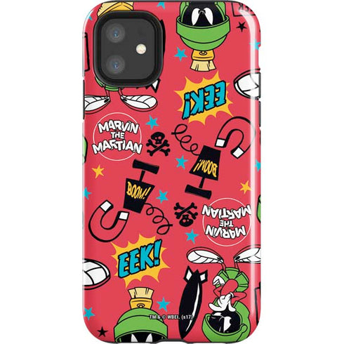 Looney Tunes Marvin the Martian Patches iPhone 11 Impact Case