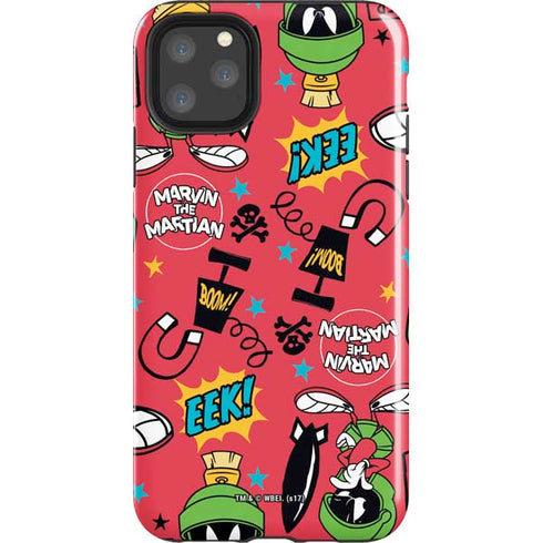 Looney Tunes Marvin the Martian Patches iPhone 11 Pro Max Impact Case
