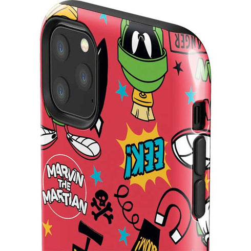 Looney Tunes Marvin the Martian Patches iPhone 11 Pro Max Impact Case