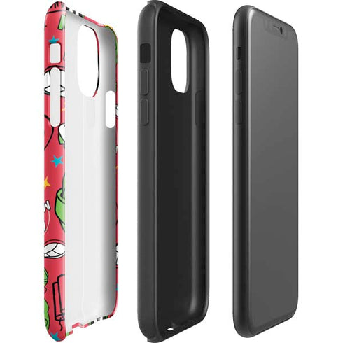 Looney Tunes Marvin the Martian Patches iPhone 11 Pro Max Impact Case