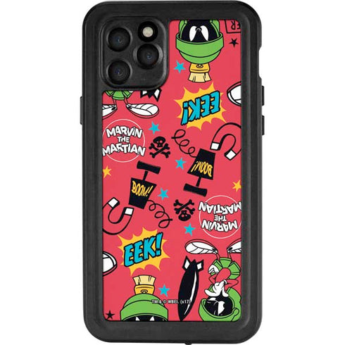 Looney Tunes Marvin the Martian Patches iPhone 11 Pro Waterproof Case
