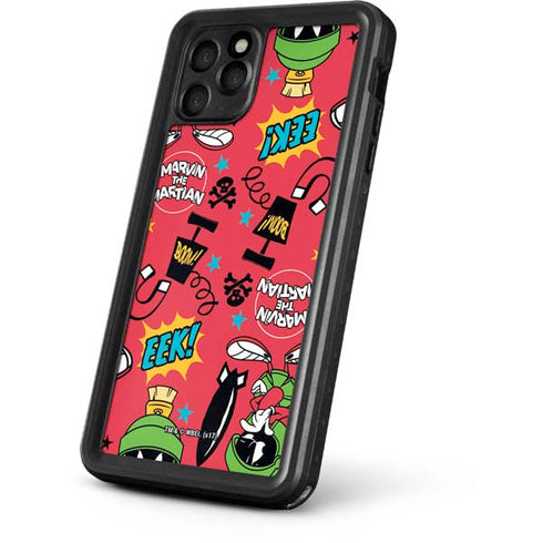 Looney Tunes Marvin the Martian Patches iPhone 11 Pro Waterproof Case