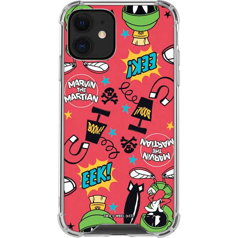 Looney Tunes Marvin the Martian Patches iPhone 12 Mini Clear Case