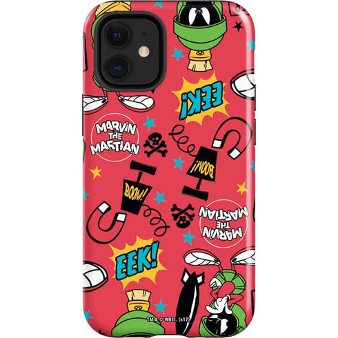 Looney Tunes Marvin the Martian Patches iPhone 12 Mini Impact Case