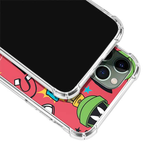 Looney Tunes Marvin the Martian Patches iPhone 12 Pro Clear Case