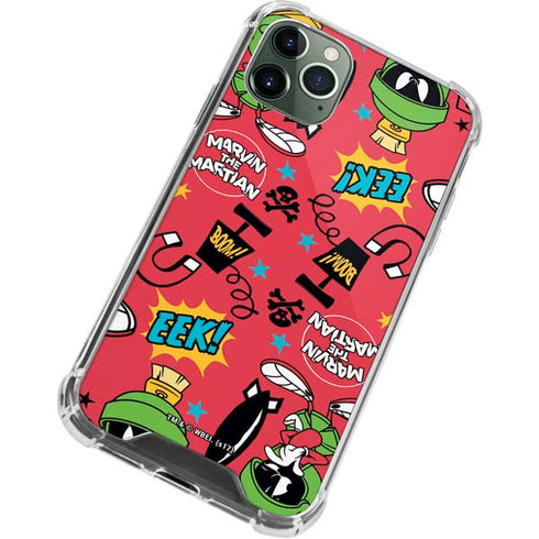 Looney Tunes Marvin the Martian Patches iPhone 12 Pro Clear Case