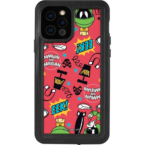 Looney Tunes Marvin the Martian Patches iPhone 12 Pro Waterproof Case