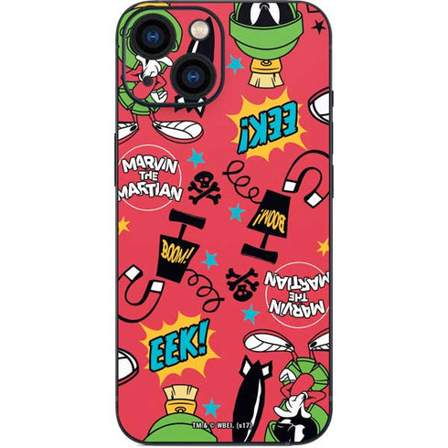 Looney Tunes Marvin the Martian Patches iPhone 13 Mini Skin