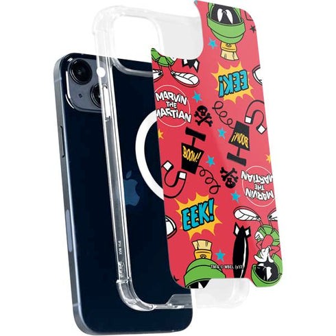 Looney Tunes Marvin the Martian Patches iPhone 15 Plus MagSafe Case