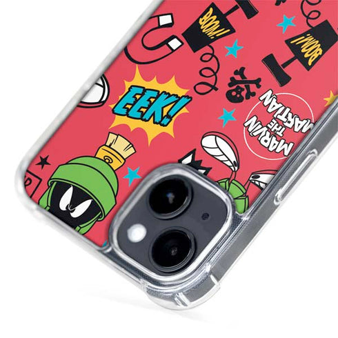 Looney Tunes Marvin the Martian Patches iPhone 15 Plus MagSafe Case