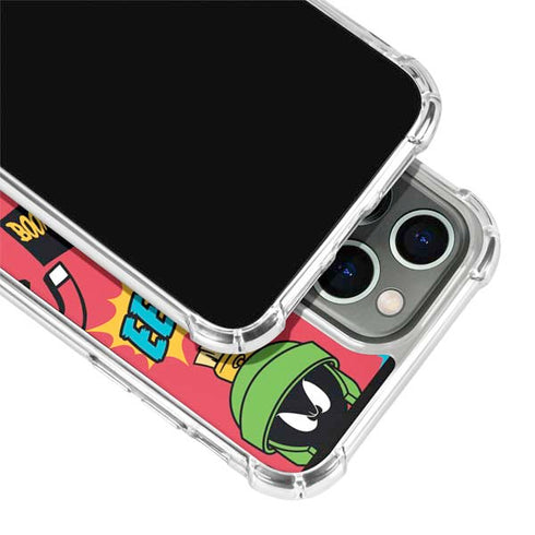 Looney Tunes Marvin the Martian Patches iPhone 14 Pro Clear Case