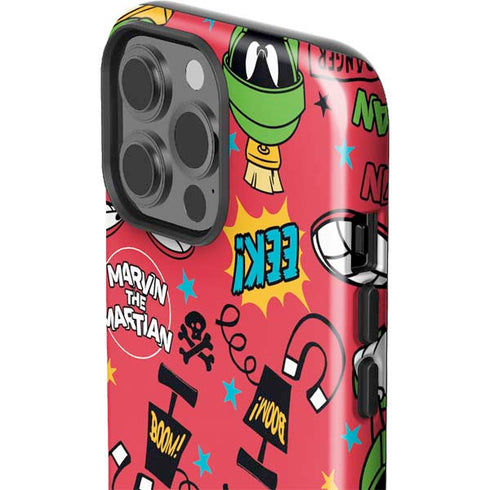 Looney Tunes Marvin the Martian Patches iPhone 15 Pro Max Impact Case