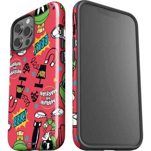 Looney Tunes Marvin the Martian Patches iPhone 15 Pro Max Impact Case